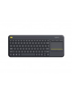 Logitech K400 Plus teclado RF inalámbrico QWERTY Holandés Negro