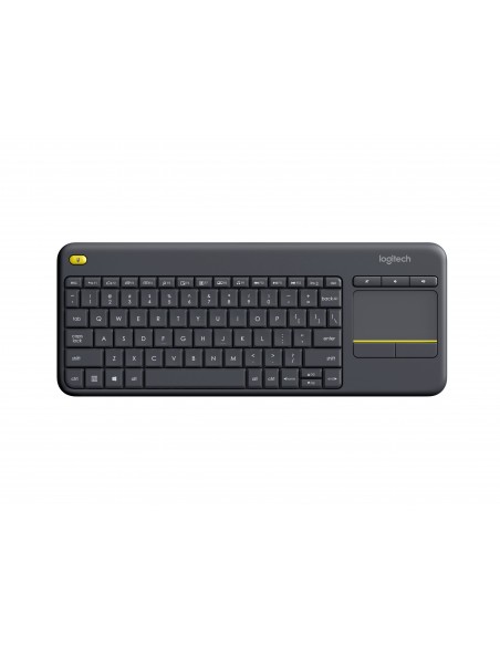 Logitech K400 Plus teclado RF inalámbrico QWERTY Holandés Negro