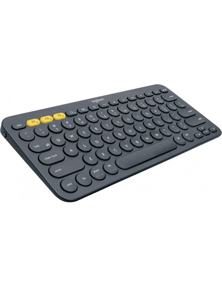 Logitech K380 Multi-Device teclado Bluetooth QWERTY Internacional de EE.UU. Gris