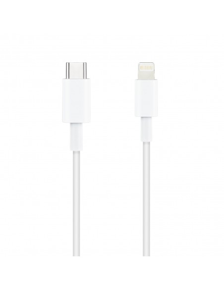TooQ 10.10.0601 cable de conector Lightning 1 m Blanco