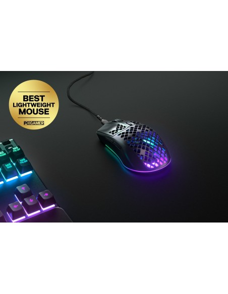 Steelseries Aerox 3 ratón mano derecha USB Tipo C Óptico 8500 DPI