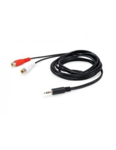 Equip 147093 cable de audio 250 m 2 x RCA 3,5mm Negro
