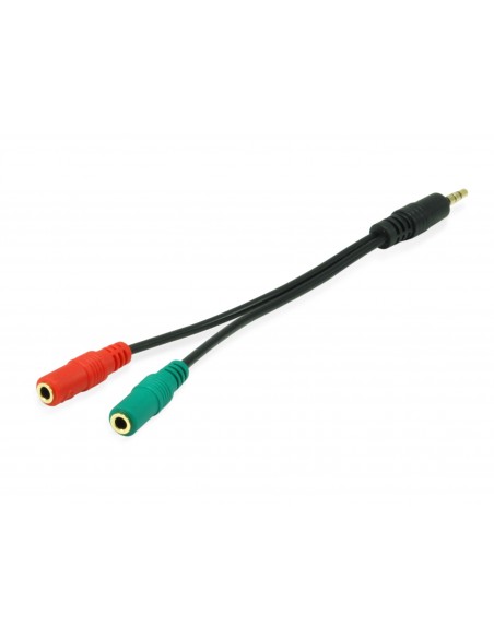 Equip 147943 cable de audio 1,5 m 2 x 3.5mm 3,5mm Negro