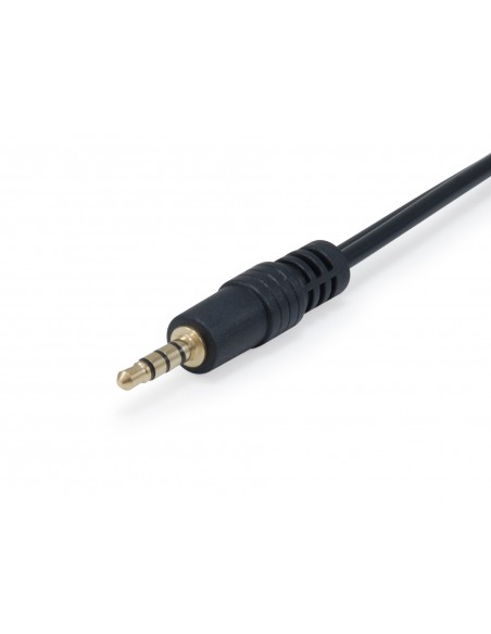 Equip 147943 cable de audio 1,5 m 2 x 3.5mm 3,5mm Negro