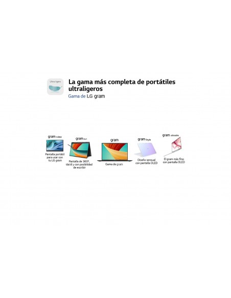 LG Gram 14Z90R-G.AP75B ordenador portatil Portátil 35,6 cm (14") WUXGA Intel® Core™ i7 i7-1360P 32 GB LPDDR5-SDRAM 512 GB SSD LG Gram 14Z90R-G.AP75B ordenador portatil Portátil 35,6 cm (14") WUXGA Intel® Core™ i7 i7-1360P 32 GB LPDDR5-SDRAM 512 GB SSD