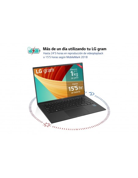 LG Gram 14Z90R-G.AP75B ordenador portatil Portátil 35,6 cm (14") WUXGA Intel® Core™ i7 i7-1360P 32 GB LPDDR5-SDRAM 512 GB SSD LG Gram 14Z90R-G.AP75B ordenador portatil Portátil 35,6 cm (14") WUXGA Intel® Core™ i7 i7-1360P 32 GB LPDDR5-SDRAM 512 GB SSD