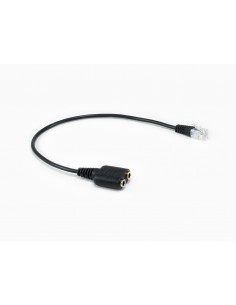 Equip 147944 cable de audio 0,25 m RJ-9 2 x 3.5mm Negro