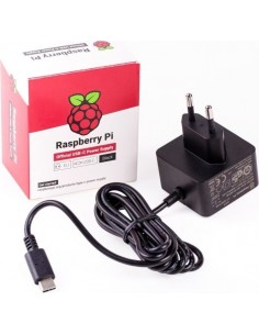 Raspberry Pi RPI PS 15W BK EU adaptador e inversor de corriente Interior 15,3 W Negro
