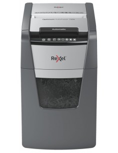 Rexel Optimum AutoFeed+ 130X triturador de papel Corte cruzado 55 dB 22 cm Negro, Plata