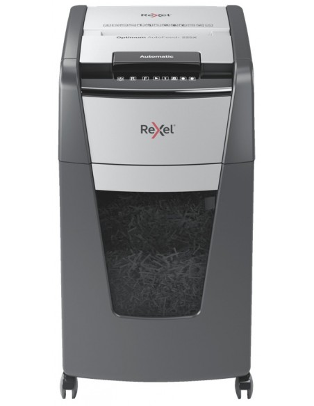 Rexel Optimum AutoFeed+ 225X triturador de papel Corte cruzado 55 dB 23 cm Negro, Gris