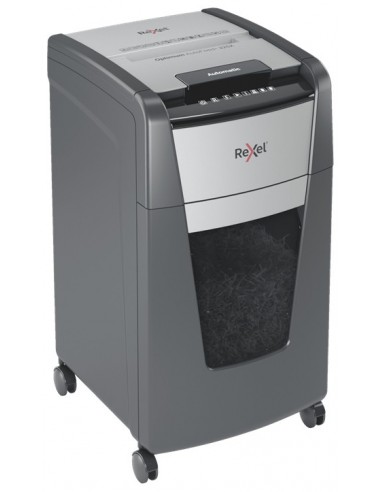 Rexel Optimum AutoFeed+ 225X triturador de papel Corte cruzado 55 dB 23 cm Negro, Gris