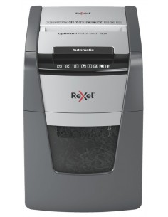 Rexel AutoFeed+ 90X triturador de papel Corte cruzado 55 dB Negro, Gris