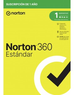 NortonLifeLock 360 Standard Seguridad de antivirus Base Español 1 licencia(s) 1 año(s)