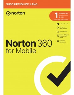 NortonLifeLock 360 Mobile Seguridad de antivirus Base Portugués 1 licencia(s) 1 año(s)