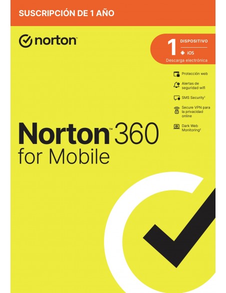NortonLifeLock 360 Mobile Seguridad de antivirus Base Portugués 1 licencia(s) 1 año(s)