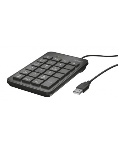 Trust 22221 teclado numérico Portátil PC USB Negro