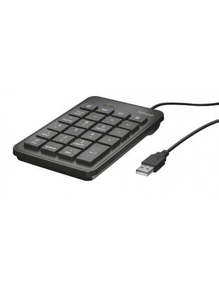 Trust 22221 teclado numérico Portátil PC USB Negro