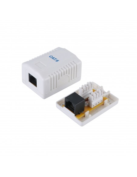 Equip 235213 caja de tomacorriente RJ-45 Blanco