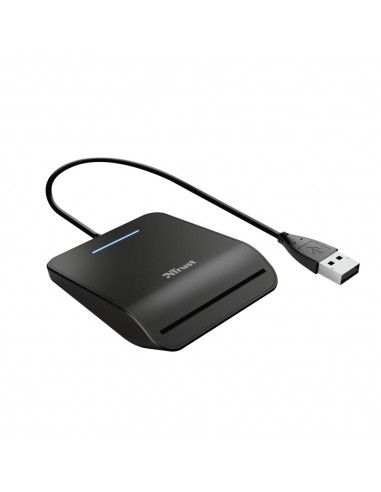 Trust Primo lector de tarjeta inteligente Interior USB CardBus+USB 2.0 Negro