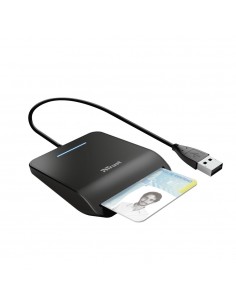 Trust Primo lector de tarjeta inteligente Interior USB CardBus+USB 2.0 Negro 2