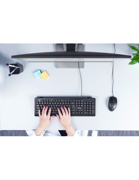 Trust TK-150 teclado USB QWERTY Español Negro