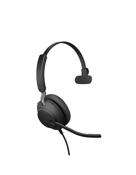 Jabra Evolve2 40, UC Mono Auriculares Alámbrico Diadema Oficina Centro de llamadas USB Tipo C Negro