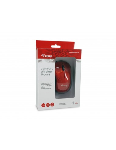 Equip 245113 ratón Ambidextro RF inalámbrico Óptico