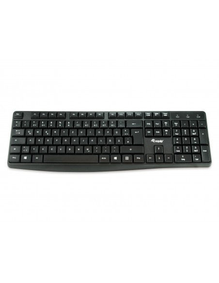 Equip 245210 teclado USB QWERTZ Alemán Negro