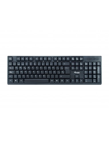 Equip 245221 teclado Ratón incluido RF inalámbrico QWERTY Español Negro