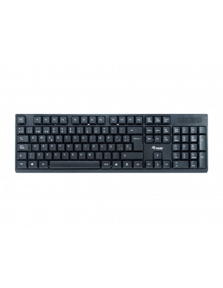 Equip 245221 teclado Ratón incluido RF inalámbrico QWERTY Español Negro
