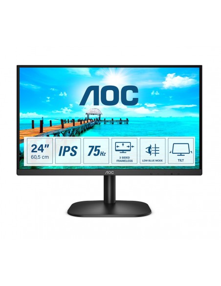 AOC B2 24B2XH EU LED display 60,5 cm (23.8") 1920 x 1080 Pixeles Full HD Negro AOC B2 24B2XH EU LED display 60,5 cm (23.8") 1920 x 1080 Pixeles Full HD Negro