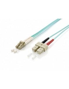 Equip 255316 cable de fibra optica 10 m LC SC OM3 Turquesa