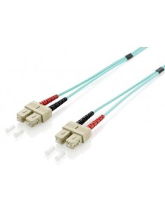 Equip 255322 cable de fibra optica 2 m SC OM3 Turquesa