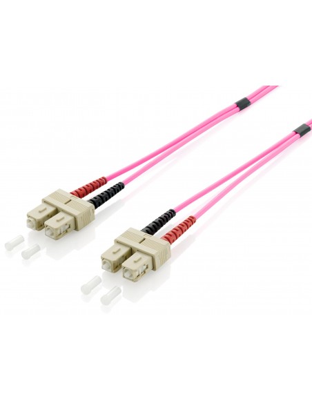 Equip 255521 cable de fibra optica 1 m SC OM4 Violeta