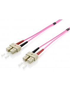 Equip 255522 cable de fibra optica 2 m SC OM4 Violeta