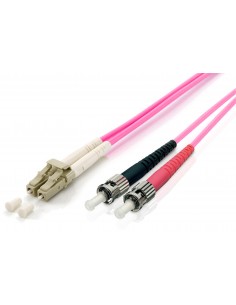 Equip 255541 cable de fibra optica 1 m LC ST OM4 Violeta