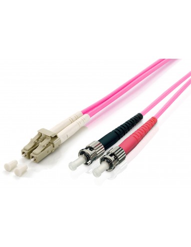 Equip 255541 cable de fibra optica 1 m LC ST OM4 Violeta