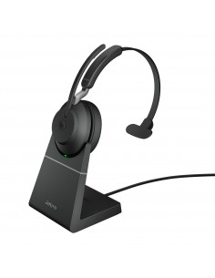 Jabra Evolve2 65, MS Mono Auriculares Inalámbrico Diadema Oficina Centro de llamadas USB tipo A Bluetooth Negro