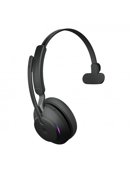 Jabra Evolve2 65, MS Mono Auriculares Inalámbrico Diadema Oficina Centro de llamadas USB tipo A Bluetooth Negro
