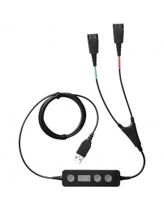 Jabra Link 265 cable de audio USB2.0 2x QD Negro