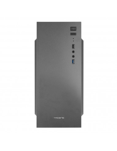 Tacens 2ALUX Semitorre ATX Ventilador 12cm Acero Ultraligero Negro