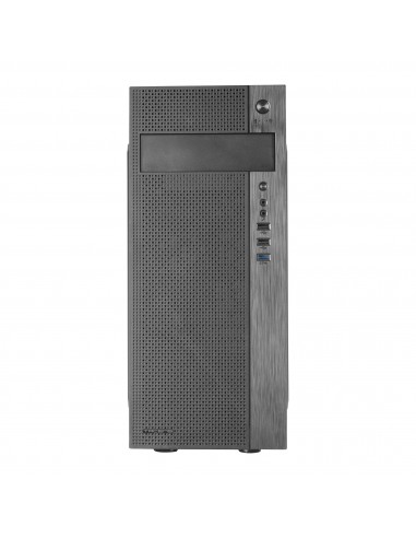 Tacens 2FERROX, Caja PC Semitorre ATX, Ventilador Lateral 12cm, Rejilla Frontal, Negro