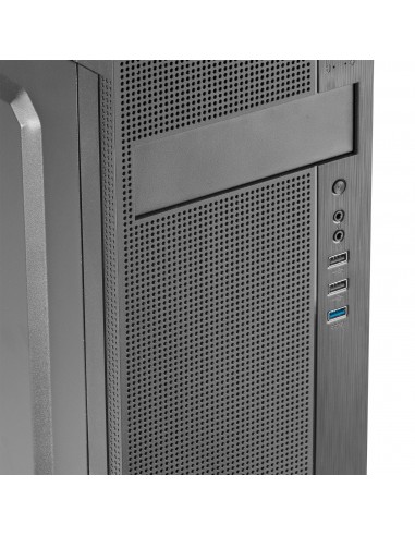 Tacens 2FERROX, Caja PC Semitorre ATX, Ventilador Lateral 12cm, Rejilla Frontal, Negro