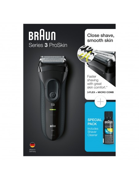 Braun 81640396 afeitadora Máquina de afeitar de láminas Recortadora Negro