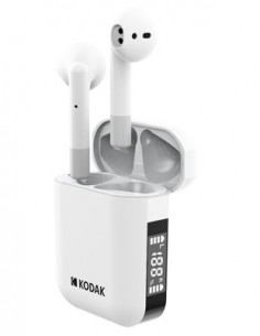 Kodak 30425958 auricular y casco Auriculares True Wireless Stereo (TWS) Dentro de oído Llamadas Música Bluetooth Gris, Blanco