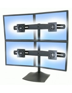 Ergotron DS Series DS100 Quad Monitor Desk Stand 61 cm (24") Negro Escritorio 2