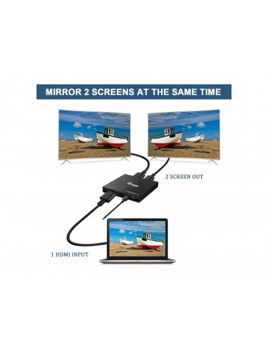 Equip 332715 divisor de video HDMI 2x HDMI