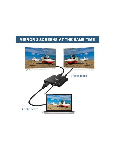 Equip 332715 divisor de video HDMI 2x HDMI