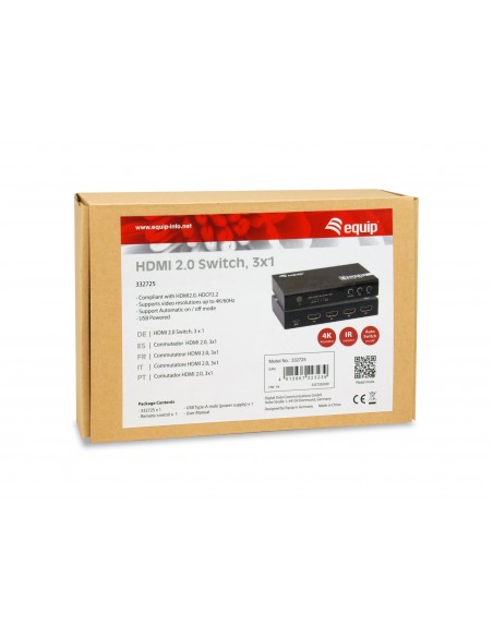Equip 332725 interruptor de video HDMI