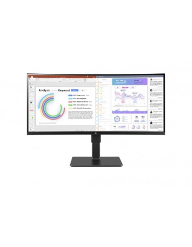 LG 34BQ77QC-B pantalla para PC 86,4 cm (34") 3440 x 1440 Pixeles UltraWide Dual Quad HD LCD Negro